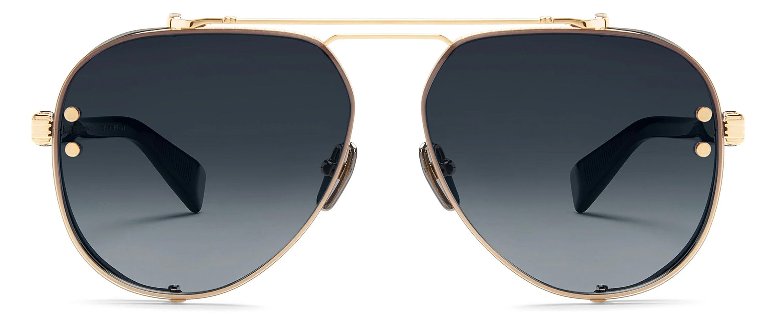 Louis Vuitton Sunglasses (Men's Pre-owned Black & Gold Aviator Sun