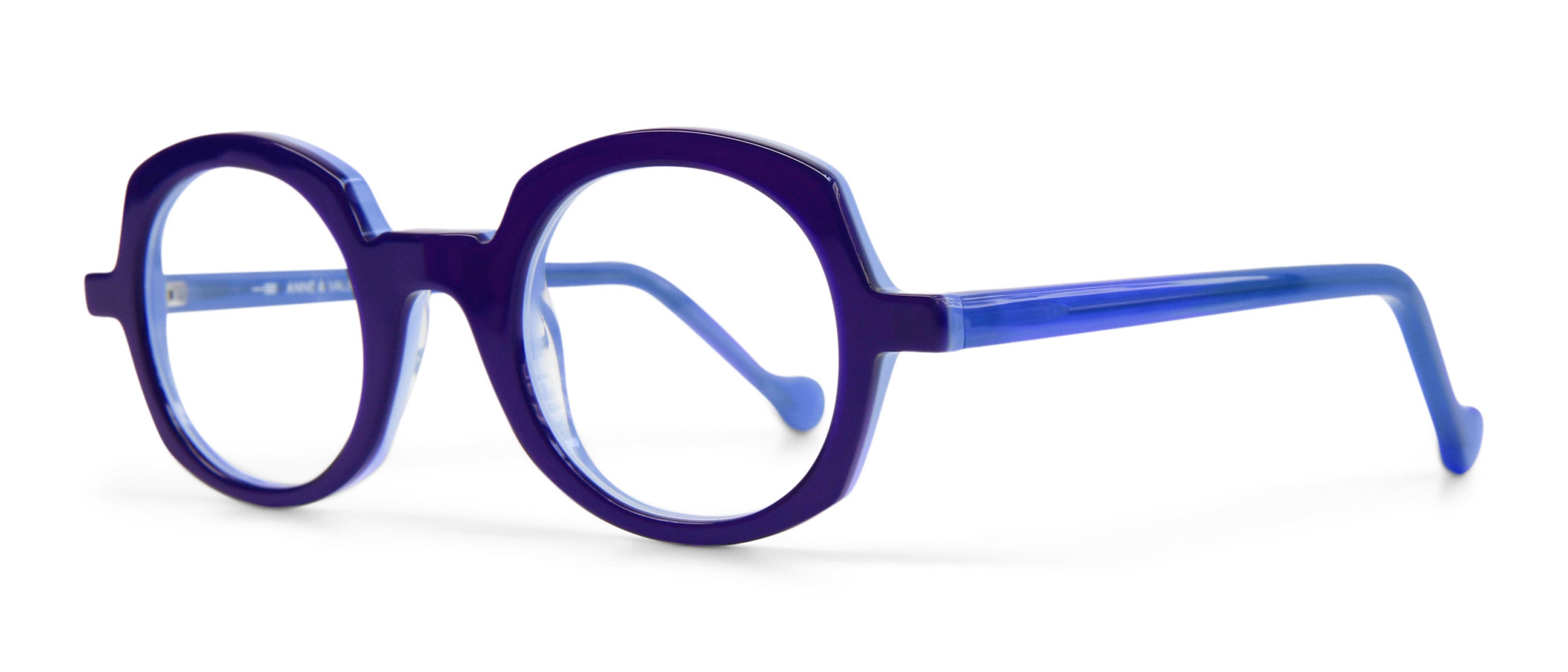 ANNE ET VALENTIN✨サングラスFREELANCE グレー　パープル Authentic Anne et Valentin CLARK 1545 45mm Translucent Purple