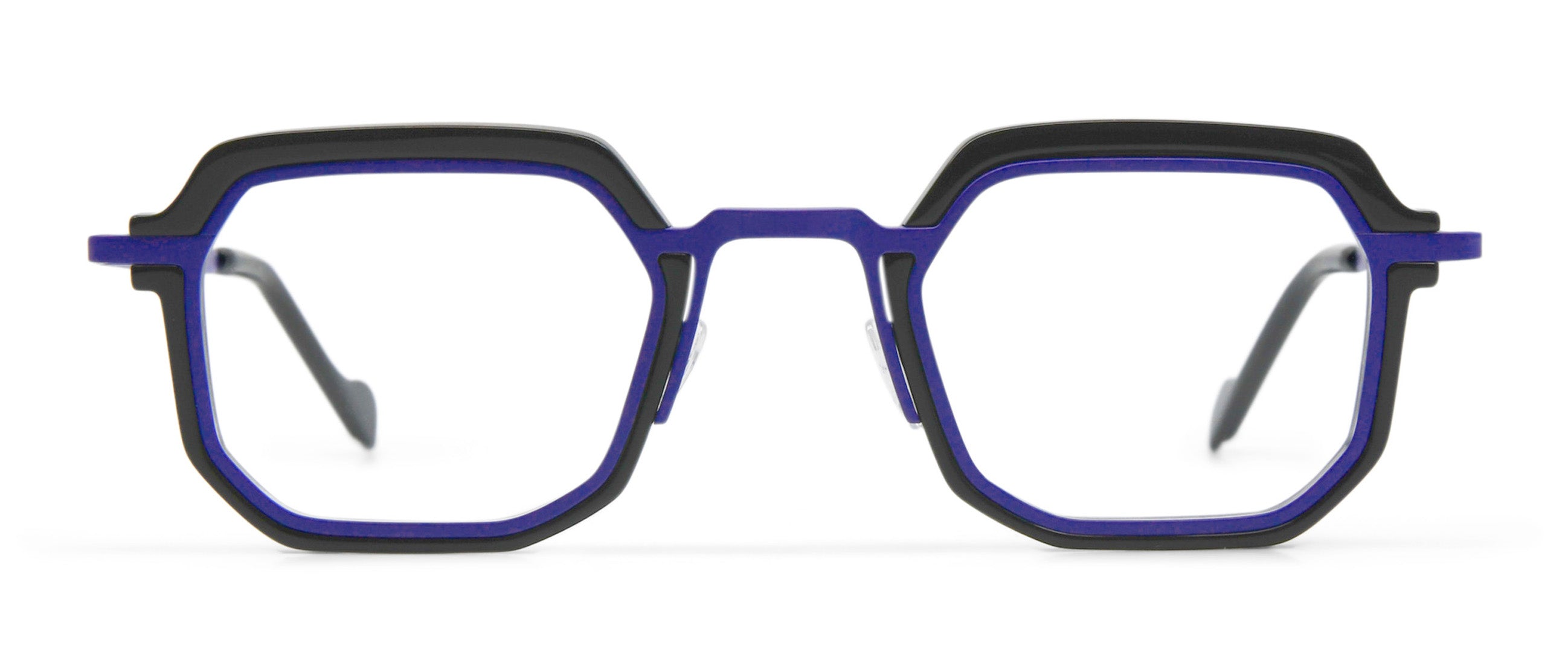 Anne et Valentin Baudelaire Eyeglasses Blue FRAMES ONLY Titanium Made In Japan ANNE ET VALENTIN - BALKA 23C01 main image 3
