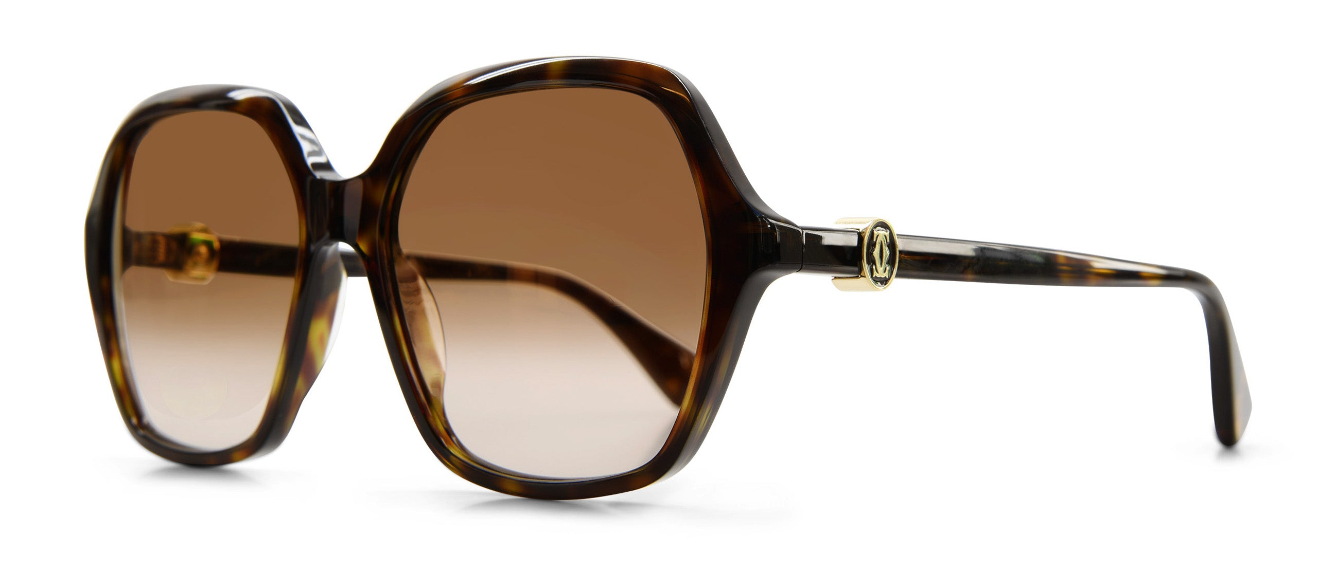 Cartier CT0470S-003 Sunglasses Burgundy Grey Acetate Oversized Cartier CT0470S C Décor Oversized Sunglasses | EyeOns.com main image 3