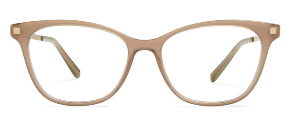 MYKITA クリアラウンドメガネ　ベージュ　sesi ケース付き MYKITA - MYKITA クリアラウンドメガネ ベージュ sesi ケース付きの