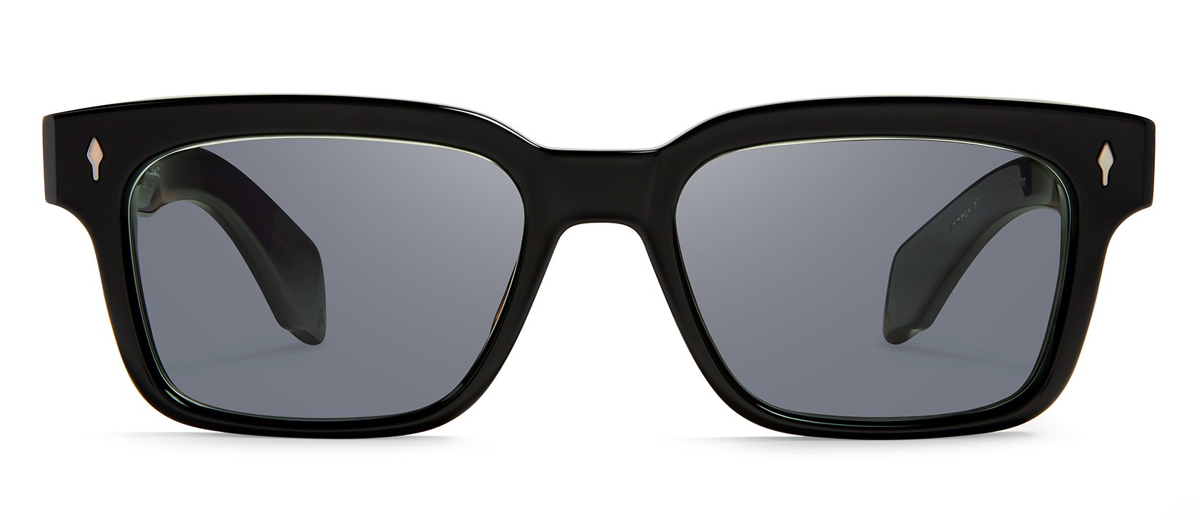 Quatro White Frame Sunglasses: Gold Metal Customs
