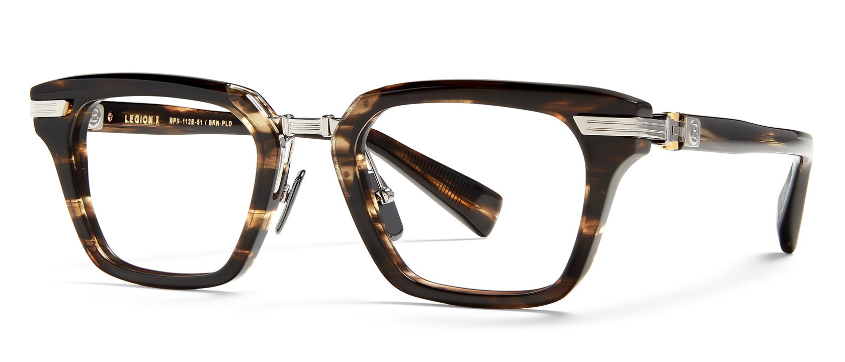 BALMAIN バルマン LEGION-I レギオン BPX-112-B メガネ サングラス ブラウン 51□21-145 Balmain® Eyewear - Legion-I Eyeglasses | Specs Collective
