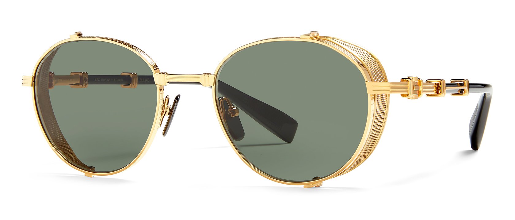 【送料&関税込】Balmain Victoire - Matte Black / 12k Gold Su Balmain Sergeant - 12k gold / brown swirl – Mondello 1962