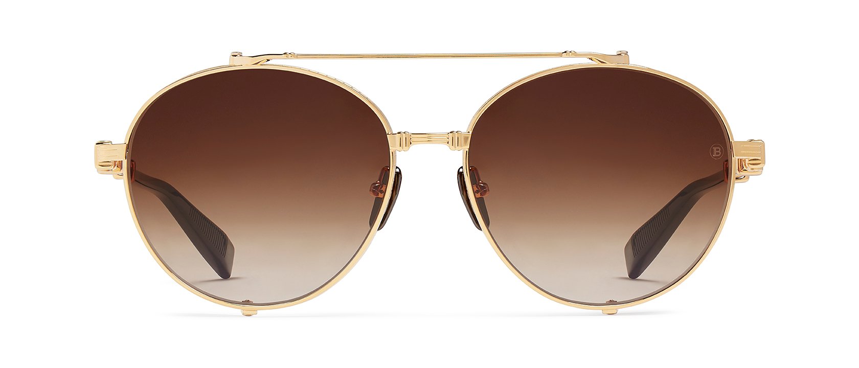 Balmain Imperial 53mm Square Sunglasses - Gold Red One-Size