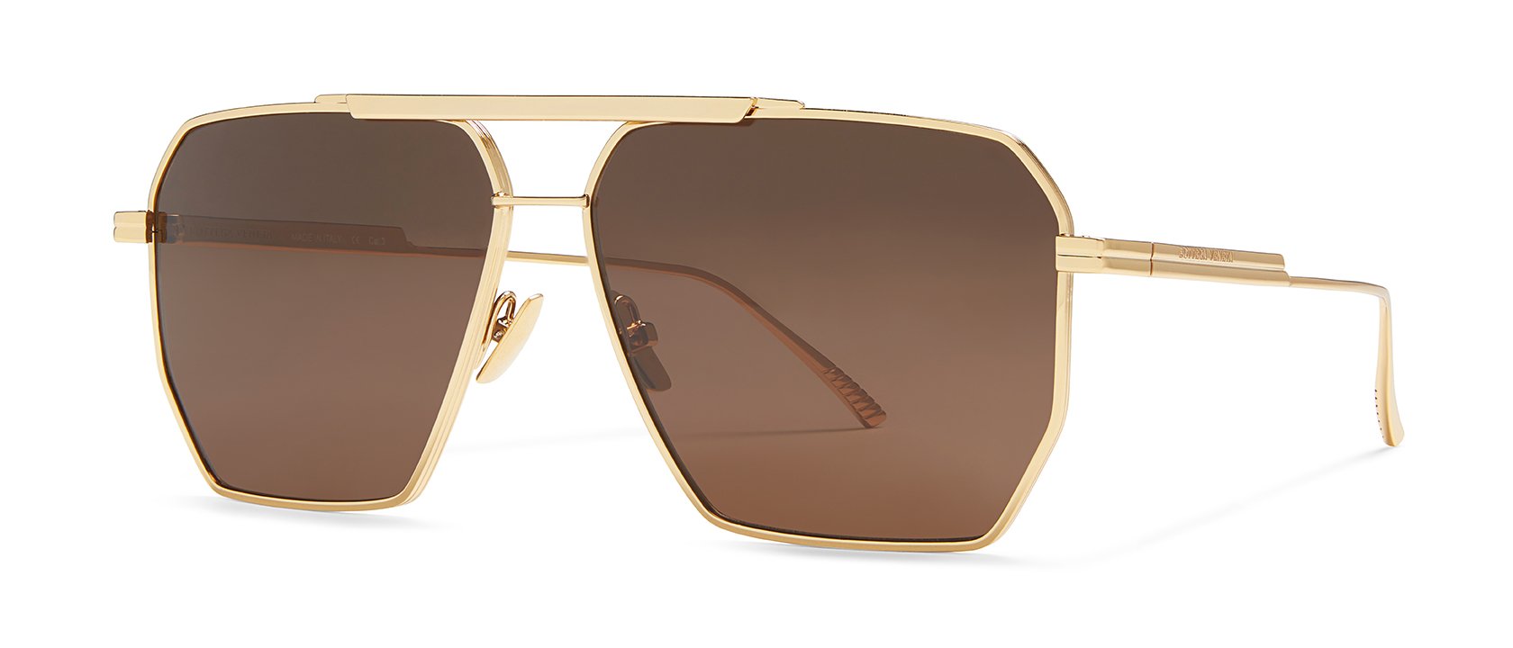 Brand New Bottega Veneta Sunglasses BV1012S 004 Gold Green Genuine Man