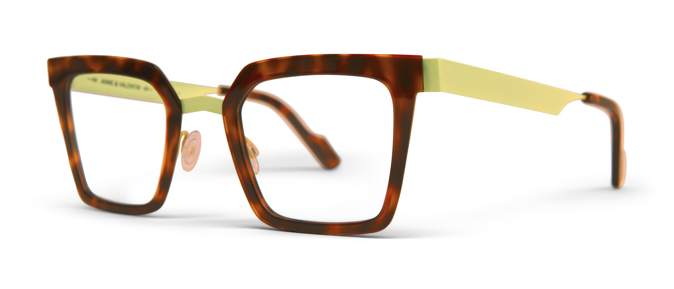Anne et Valentin NWOT Ladies Brown With Orange Trim Cat Eye Sunglasses Anne & Valentin® STEWART Sunglasses - EuroOptica™ NYC main image 3