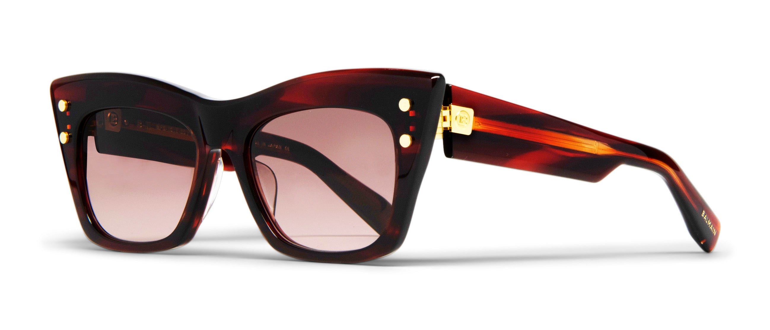 Balmain round discount tortoise shell sunglasses