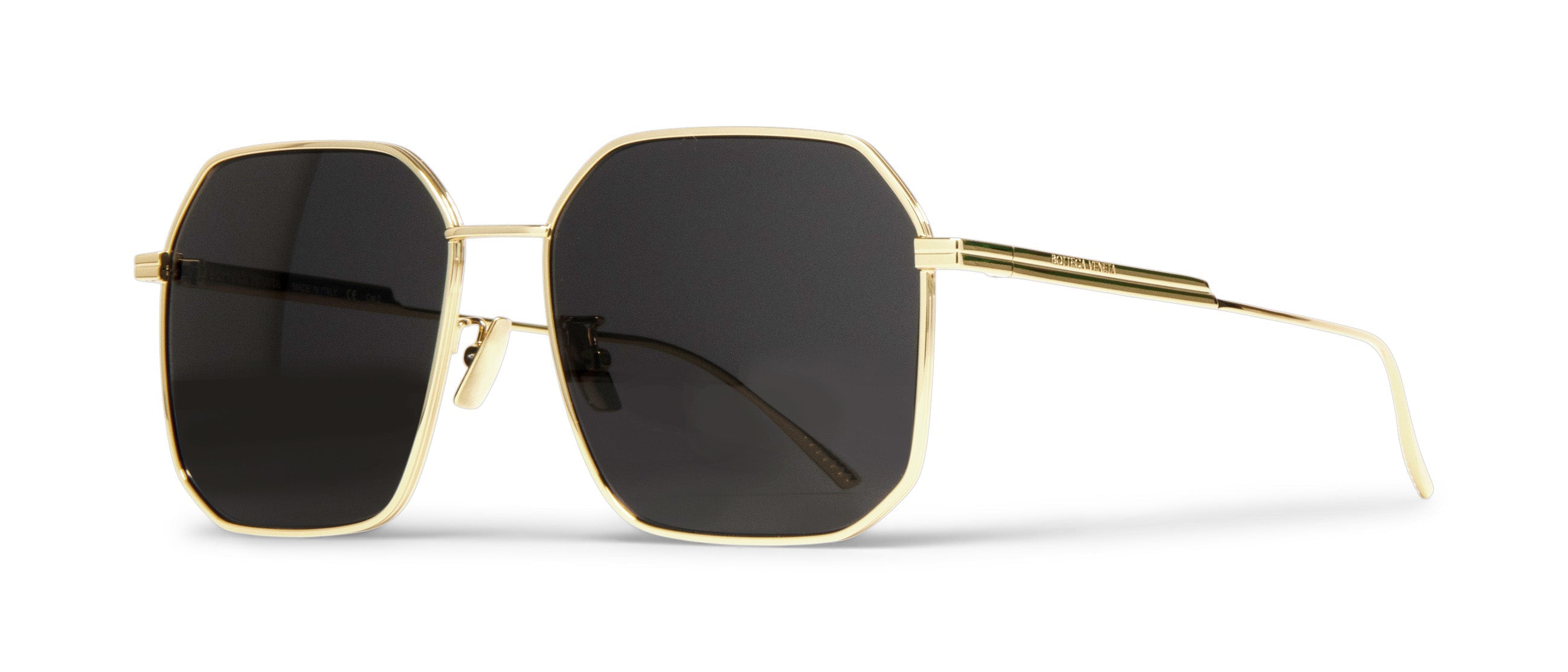 Bottega veneta best sale hexagonal aviator sunglasses