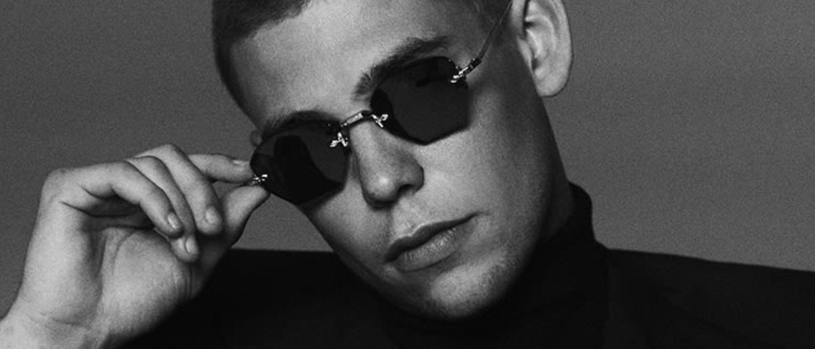 Side view of male model wearing Oatman sunglasses